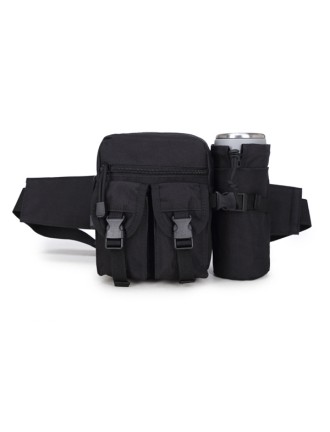 Tactical Waist Pack Pouch w/ Water Bottle Pocket Holder