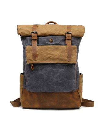 Vintage Canvas Backpack For Men