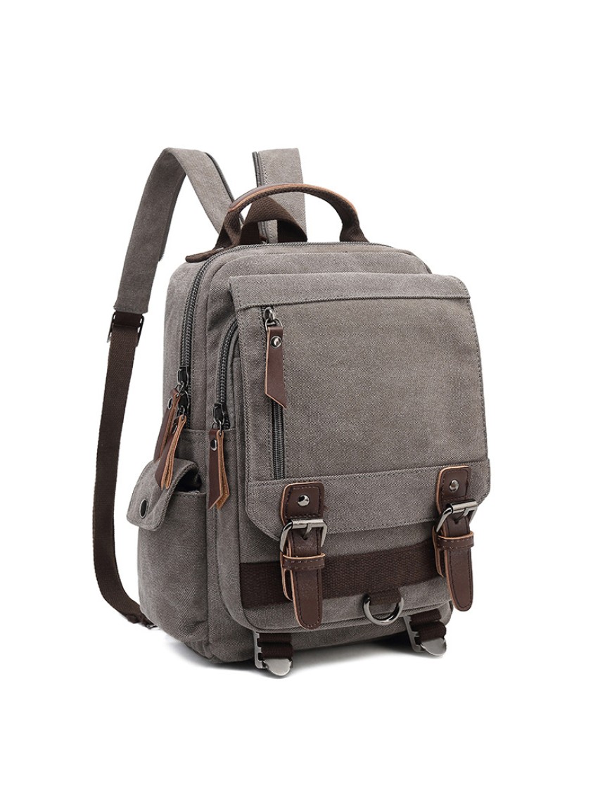 Canvas School Laptop Backpack